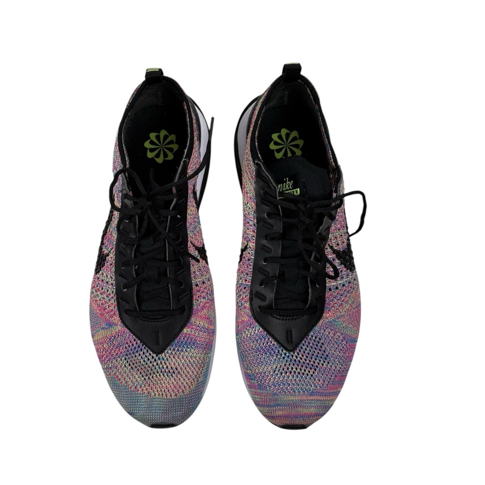 Nike Air Max Flyknit Racer Womens 10 Pink Green Black Sneaker Shoes DM9073 300 - Picture 8 of 13